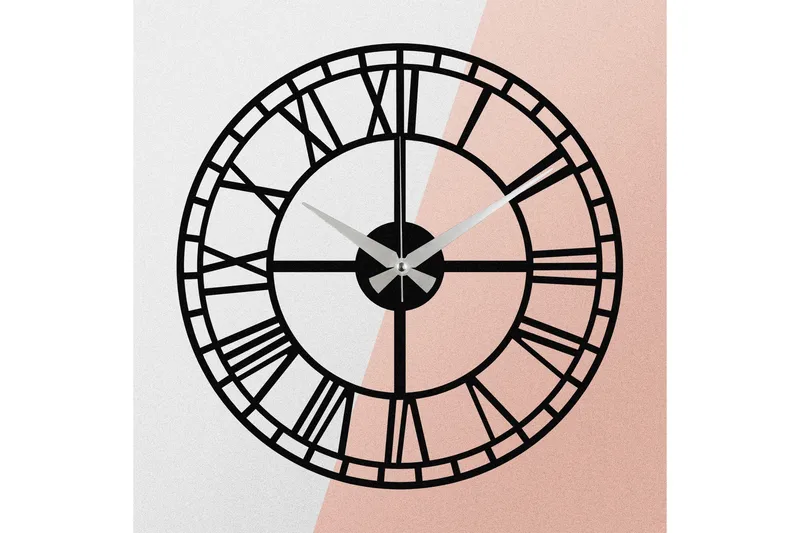 Enzoclock - S002 - Svart - Interiør - Veggdekorasjon - Klokker