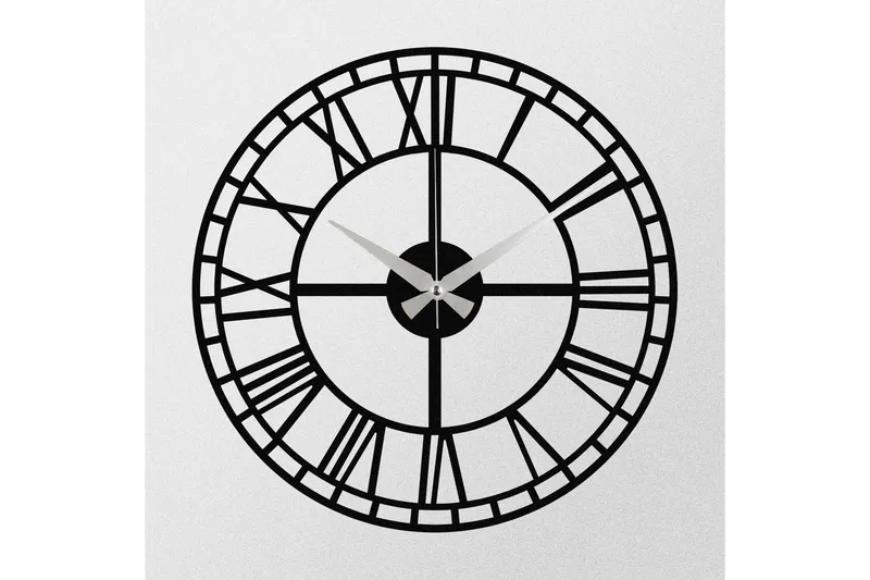 Enzoclock - S002 - Svart - Interiør - Veggdekorasjon - Klokker