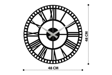 Enzoclock - S004 - Svart - Interiør - Veggdekorasjon - Klokker