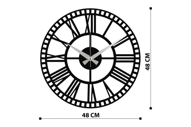 Enzoclock - S004 - Svart - Interiør - Veggdekorasjon - Klokker