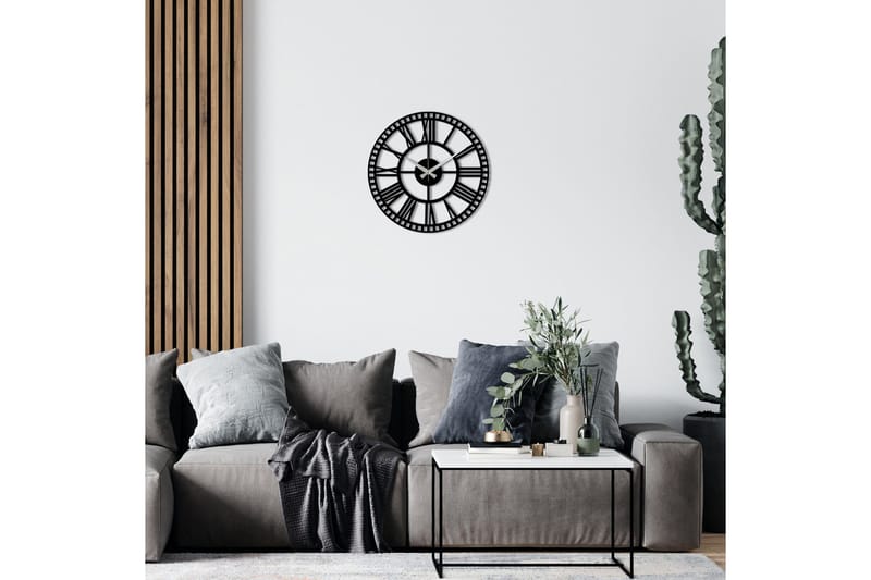 Enzoclock - S004 - Svart - Interiør - Veggdekorasjon - Klokker