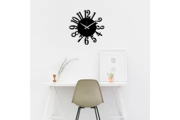 Enzoclock - S005 - Svart - Interiør - Veggdekorasjon - Klokker