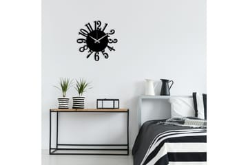 Enzoclock - S005 - Svart - Interiør - Veggdekorasjon - Klokker