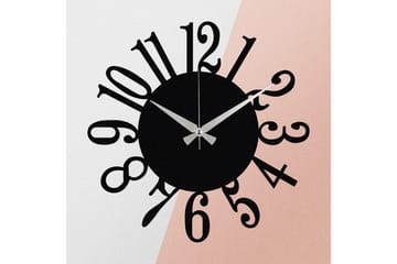 Enzoclock - S005 - Svart - Interiør - Veggdekorasjon - Klokker