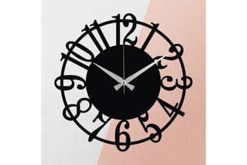 Enzoclock - S006 - Svart - Interiør - Veggdekorasjon - Klokker