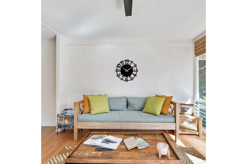 Enzoclock - S006 - Svart - Interiør - Veggdekorasjon - Klokker