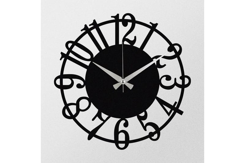 Enzoclock - S006 - Svart - Interiør - Veggdekorasjon - Klokker