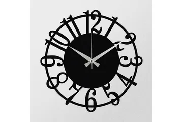 Enzoclock - S006 - Svart - Interiør - Veggdekorasjon - Klokker