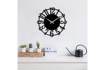 Enzoclock - S006 - Svart - Interiør - Veggdekorasjon - Klokker