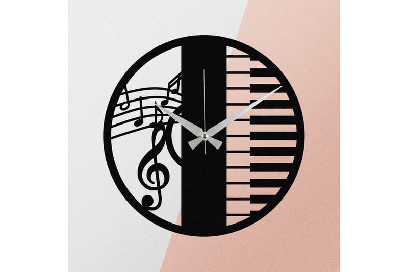 Enzoclock - S008 - Svart - Interiør - Veggdekorasjon - Klokker