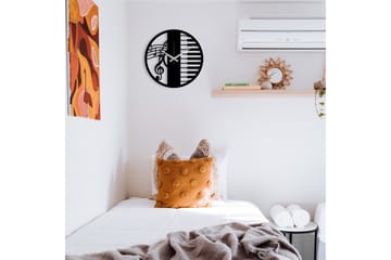 Enzoclock - S008 - Svart - Interiør - Veggdekorasjon - Klokker