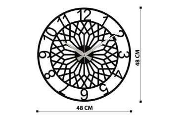 Enzoclock - S009 - Svart - Interiør - Veggdekorasjon - Klokker