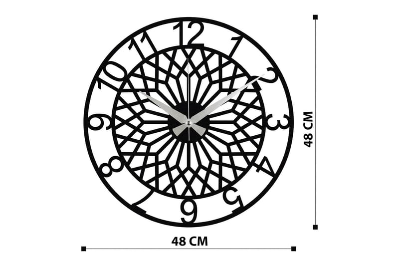 Enzoclock - S009 - Svart - Interiør - Veggdekorasjon - Klokker