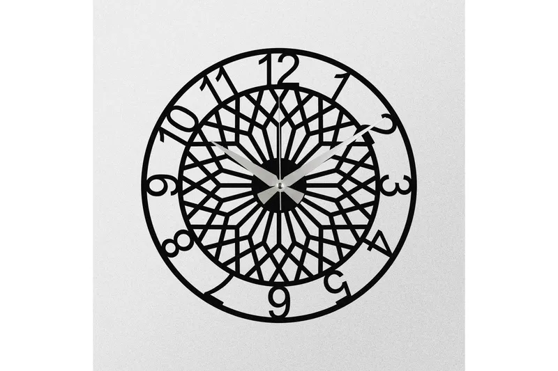 Enzoclock - S009 - Svart - Interiør - Veggdekorasjon - Klokker