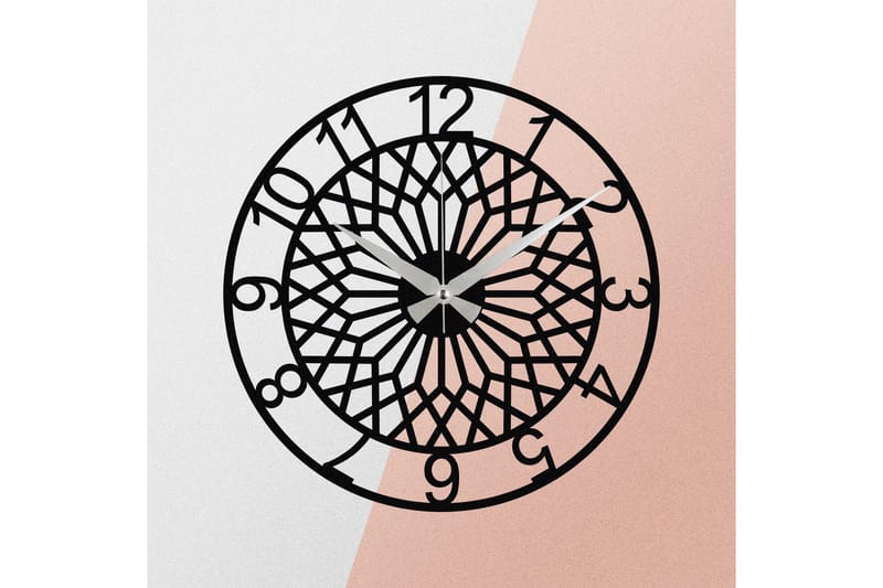 Enzoclock - S009 - Svart - Interiør - Veggdekorasjon - Klokker