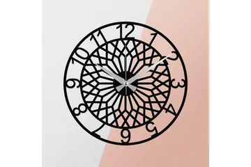 Enzoclock - S009 - Svart - Interiør - Veggdekorasjon - Klokker