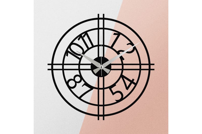 Enzoclock - S010 - Svart - Interiør - Veggdekorasjon - Klokker