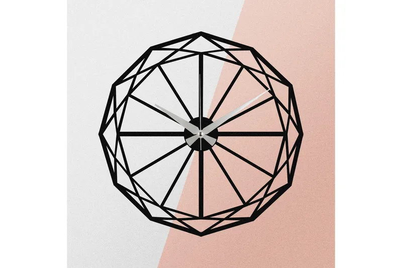 Enzoclock - S013 - Svart - Interiør - Veggdekorasjon - Klokker