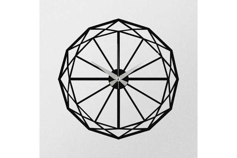 Enzoclock - S013 - Svart - Interiør - Veggdekorasjon - Klokker