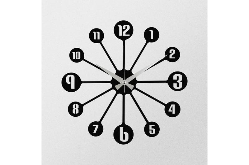 Enzoclock - S014 - Svart - Interiør - Veggdekorasjon - Klokker