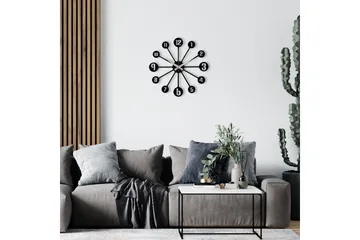 Enzoclock - S014 - Svart - Interiør - Veggdekorasjon - Klokker