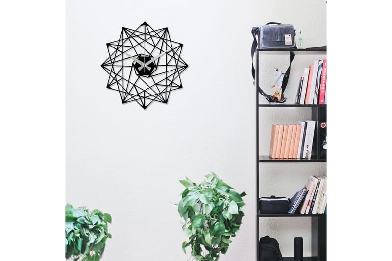 Enzoclock - S015 - Svart - Interiør - Veggdekorasjon - Klokker