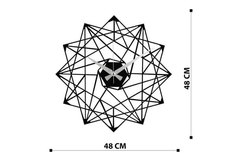 Enzoclock - S015 - Svart - Interiør - Veggdekorasjon - Klokker