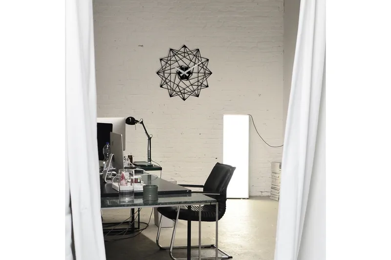 Enzoclock - S015 - Svart - Interiør - Veggdekorasjon - Klokker