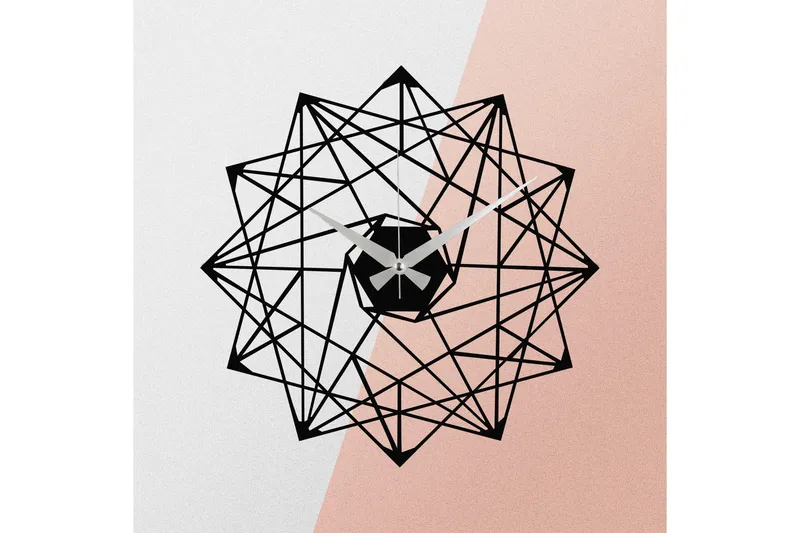 Enzoclock - S015 - Svart - Interiør - Veggdekorasjon - Klokker