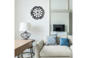 Enzoclock - S016 - Svart - Interiør - Veggdekorasjon - Klokker