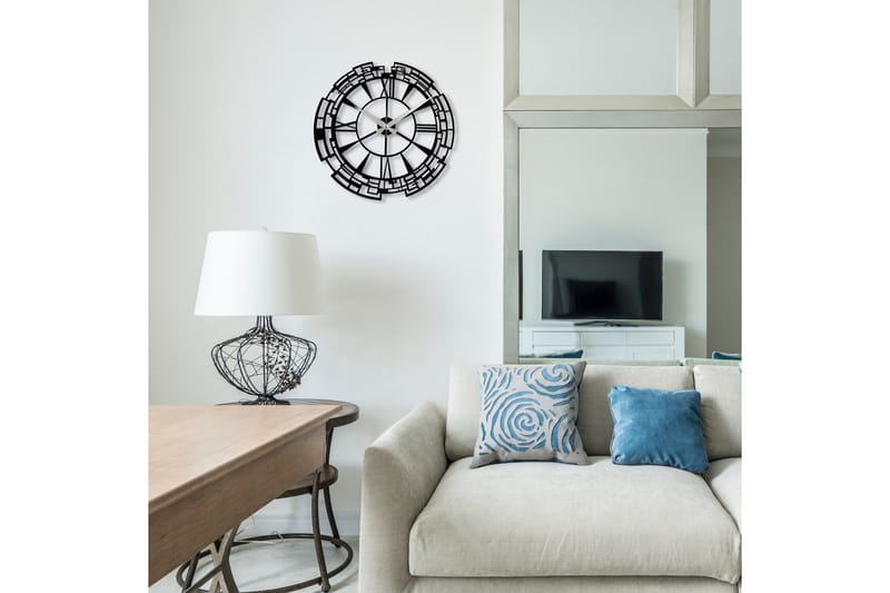 Enzoclock - S016 - Svart - Interiør - Veggdekorasjon - Klokker