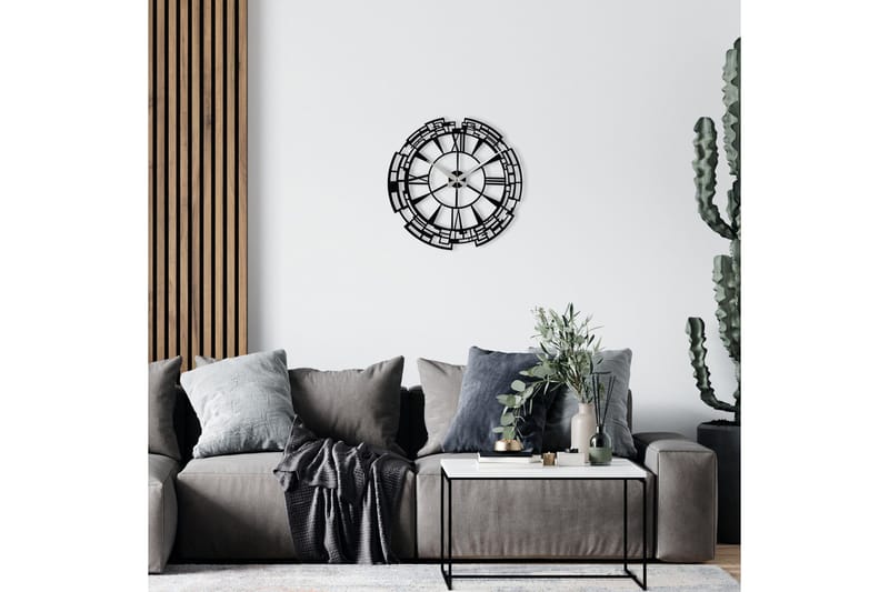 Enzoclock - S016 - Svart - Interiør - Veggdekorasjon - Klokker