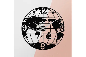 Enzoclock - S018 - Svart - Interiør - Veggdekorasjon - Klokker