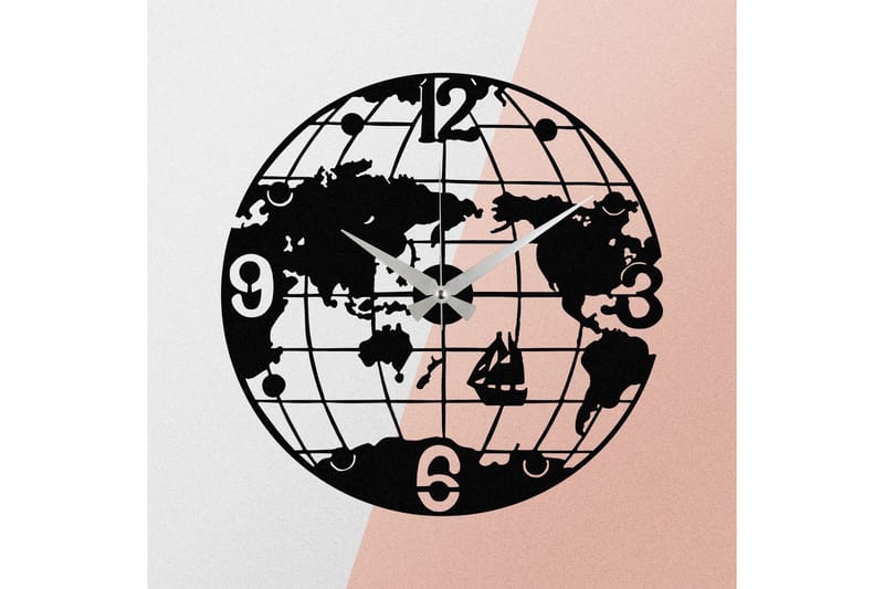 Enzoclock - S018 - Svart - Interiør - Veggdekorasjon - Klokker