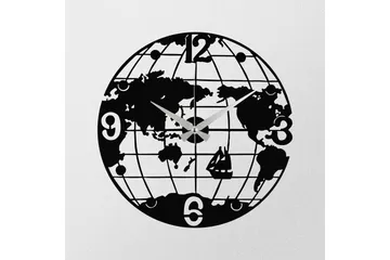 Enzoclock - S018 - Svart - Interiør - Veggdekorasjon - Klokker