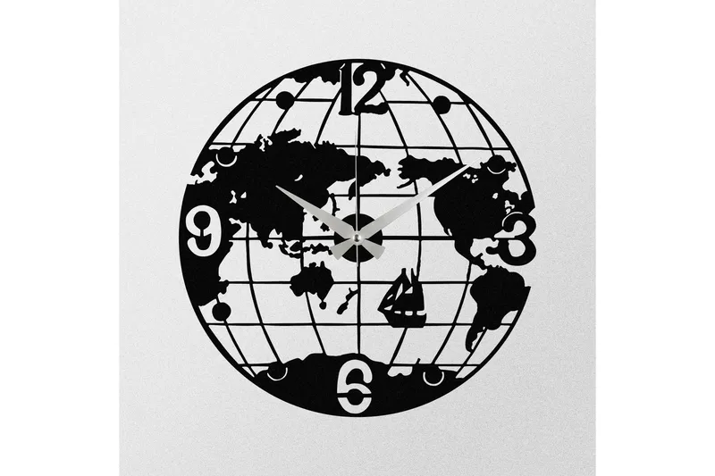 Enzoclock - S018 - Svart - Interiør - Veggdekorasjon - Klokker