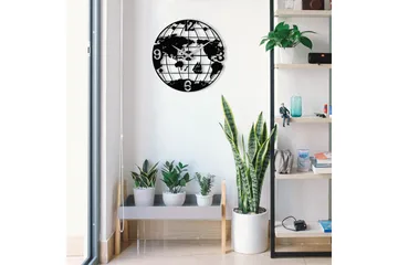 Enzoclock - S018 - Svart - Interiør - Veggdekorasjon - Klokker