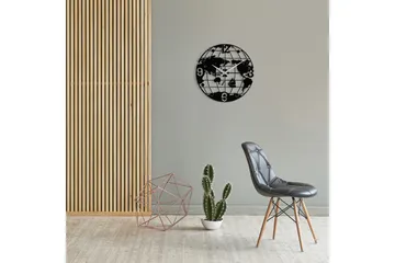 Enzoclock - S018 - Svart - Interiør - Veggdekorasjon - Klokker