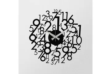 Enzoclock - S019 - Svart - Interiør - Veggdekorasjon - Klokker