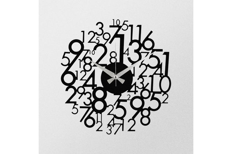 Enzoclock - S019 - Svart - Interiør - Veggdekorasjon - Klokker