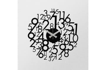 Enzoclock - S019 - Svart - Interiør - Veggdekorasjon - Klokker