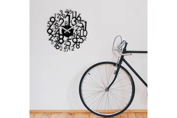 Enzoclock - S019 - Svart - Interiør - Veggdekorasjon - Klokker