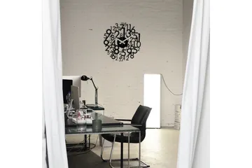 Enzoclock - S019 - Svart - Interiør - Veggdekorasjon - Klokker