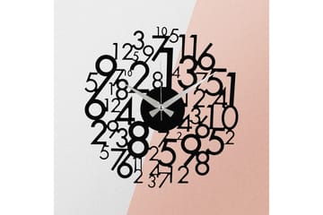 Enzoclock - S019 - Svart - Interiør - Veggdekorasjon - Klokker