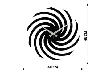 Enzoclock - S023 - Svart - Interiør - Veggdekorasjon - Klokker