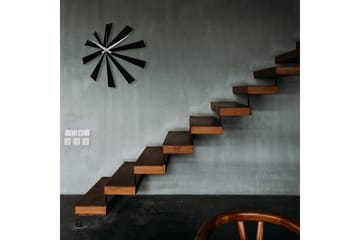 Enzoclock - S024 - Svart - Interiør - Veggdekorasjon - Klokker