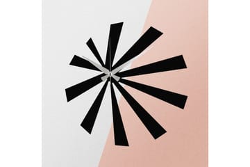 Enzoclock - S024 - Svart - Interiør - Veggdekorasjon - Klokker