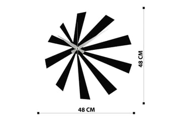 Enzoclock - S024 - Svart - Interiør - Veggdekorasjon - Klokker