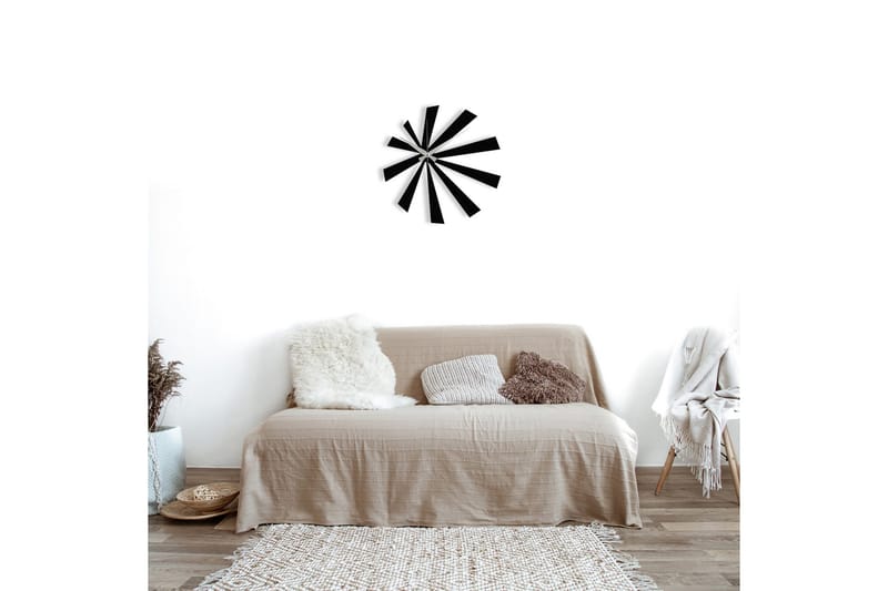 Enzoclock - S024 - Svart - Interiør - Veggdekorasjon - Klokker