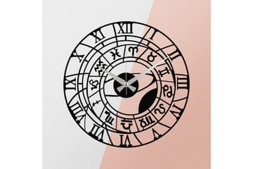 Enzoclock - S025 - Svart - Interiør - Veggdekorasjon - Klokker